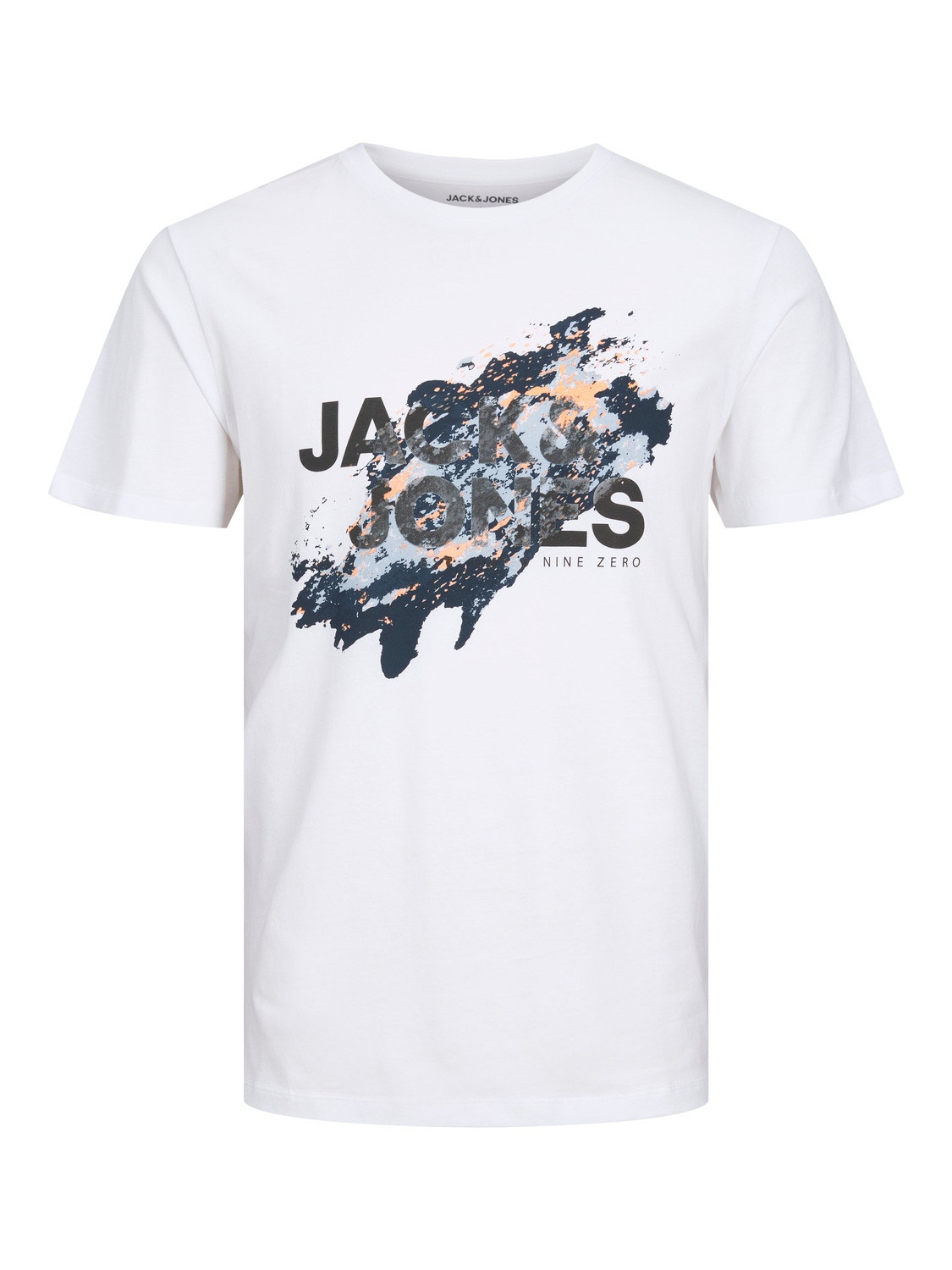Jack & Jones Logo Crew neck T-shirt -White - 12235233