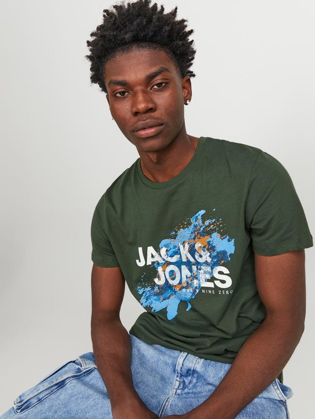 Jack & Jones Logo Crew neck T-shirt - 12235233