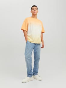 Jack & Jones Colour gradiant Crew neck T-shirt -Pumpkin - 12235281