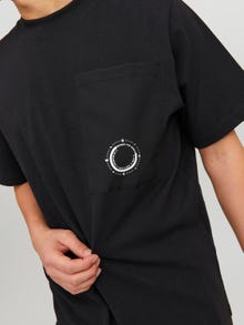 Jack & Jones Nadruk Okrągły dekolt T-shirt -Black - 12235293