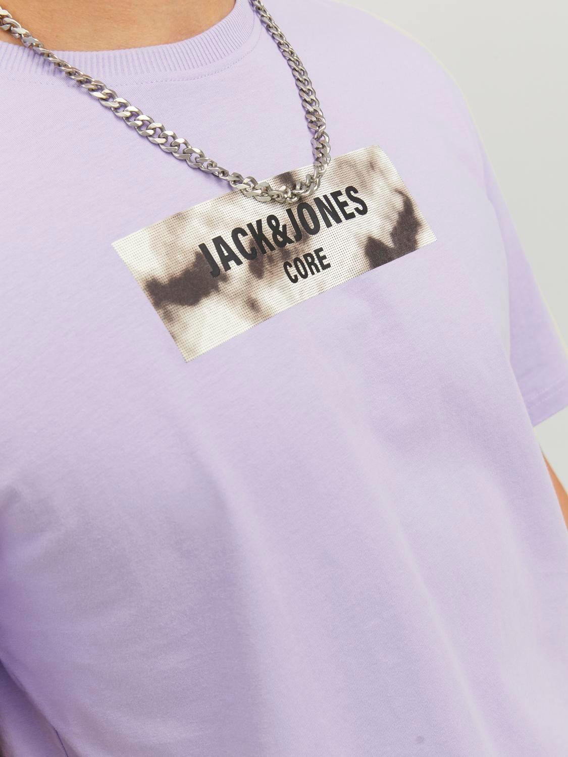 Jack & Jones T-shirt Logo Col rond -Lavender - 12235313
