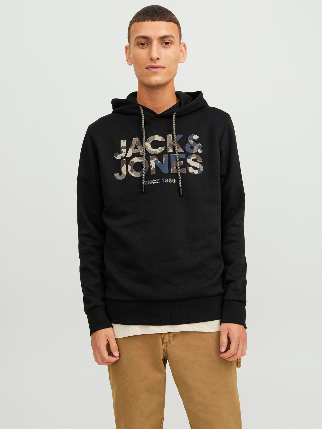 Logo Hoodie | Black | Jack u0026 Jones®