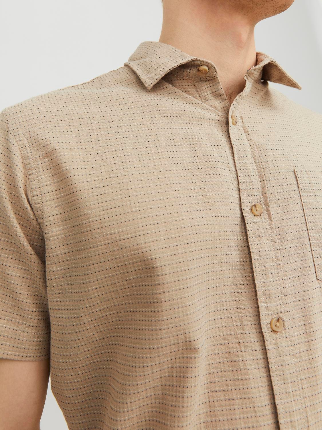 Jack & Jones Regular Fit Neformalus marškiniai -Crockery - 12235362