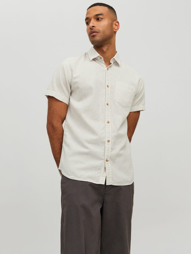 Jack & Jones Casual Shirts : Buy Jack & Jones Men Embellished White Shirt  Online