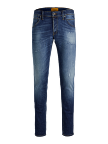 Jack & Jones Plius JJIGLENN JJFOX GE 348 NOOS PLS Priglundantys džinsai -Blue Denim - 12235405
