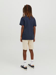Jack & Jones Regular Fit Chino shorts For boys -Moonbeam - 12235411