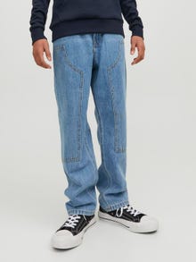 Jack & Jones JJICHRIS JJCARPENTER MF 748 Relaxed Fit Jeans For boys -Blue Denim - 12235449