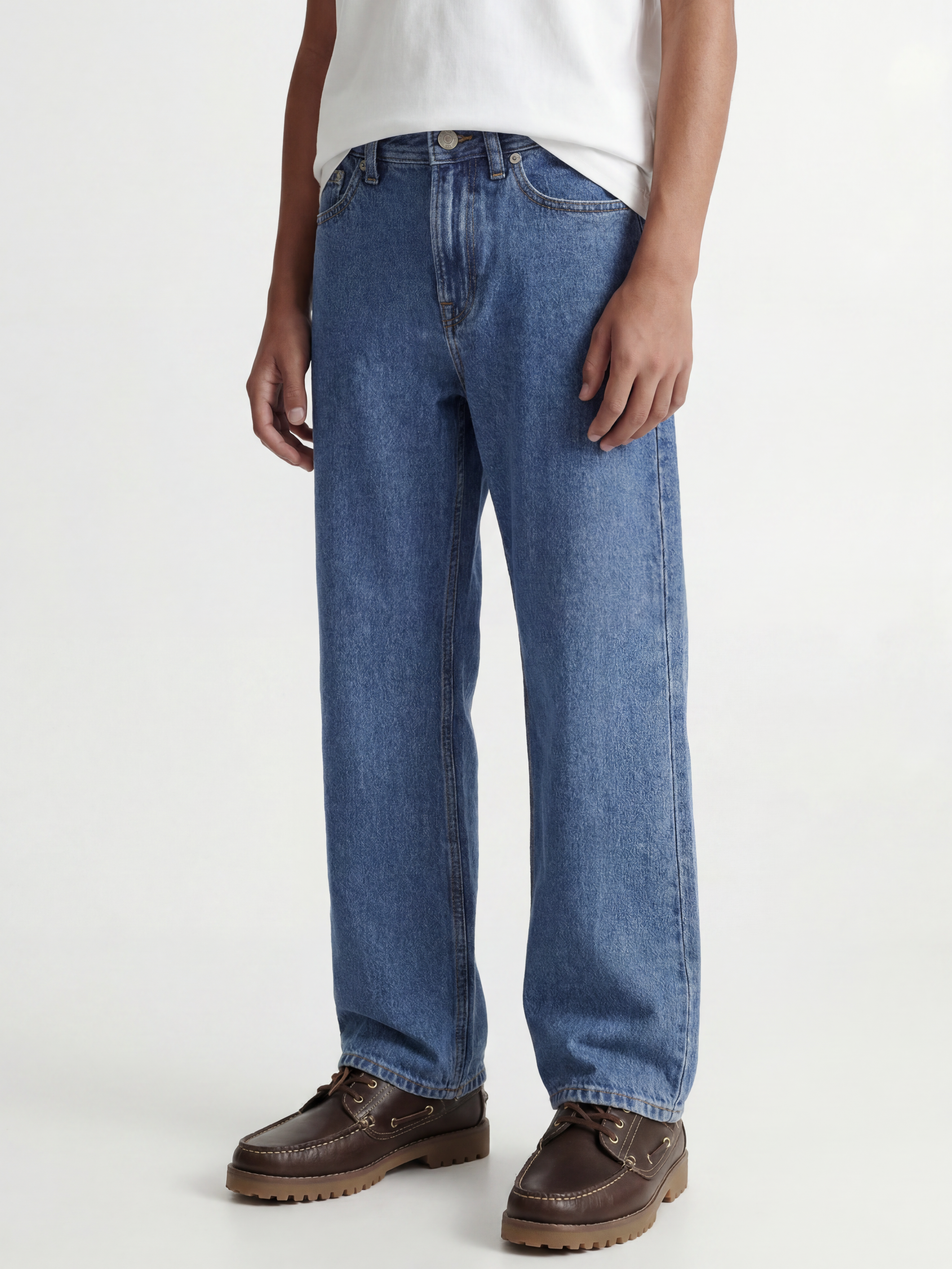 JJIALEX JJORIGINAL AKM 412 NOOS JNR Baggy fit jeans Boys | Midden