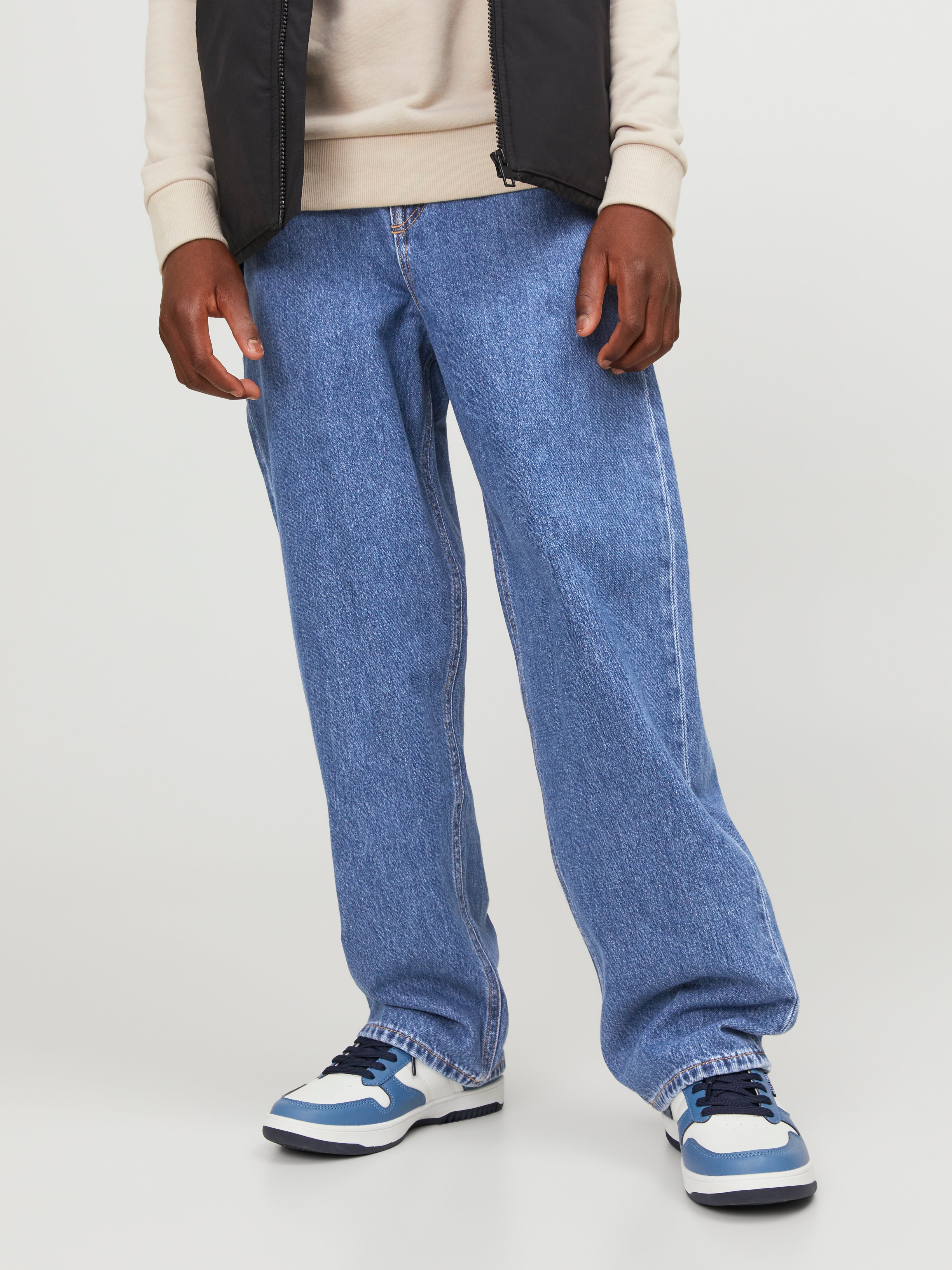 JJIALEX JJORIGINAL MF 412 Baggy Fit Jeans Für jungs Mittelblau Jack