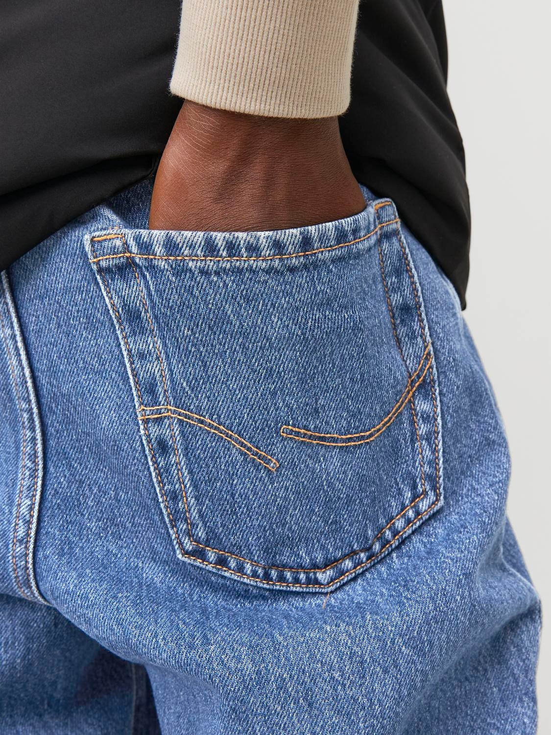 Jack & Jones JJIALEX JJORIGINAL MF 412 Baggy fit jeans For gutter -Blue Denim - 12235464