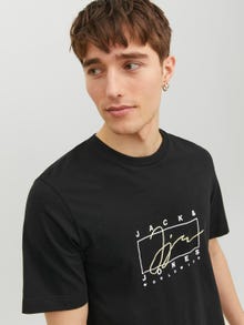 Jack & Jones Logo Ronde hals T-shirt -Black - 12235487