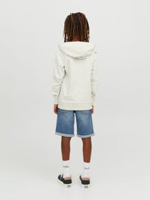 Jack & Jones Logo Hoodie Voor jongens -White Melange - 12235496