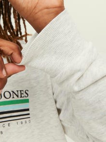 Jack & Jones Logo Hoodie Voor jongens -White Melange - 12235496