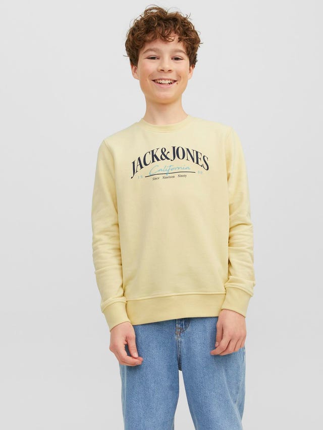 Jack & Jones Logo Crew neck Sweatshirt For boys - 12235502