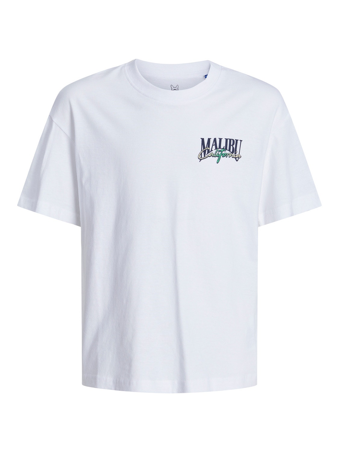 Jack & Jones Nadruk T-shirt Dla chłopców -Bright White - 12235503