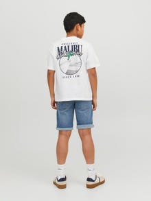 Jack & Jones Nyomott mintás Trikó Ifjúsági -Bright White - 12235503