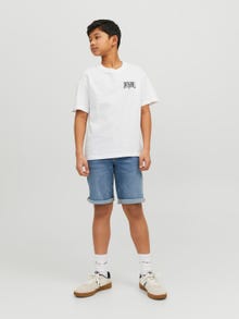 Jack & Jones Camiseta Estampado Para chicos -Bright White - 12235503