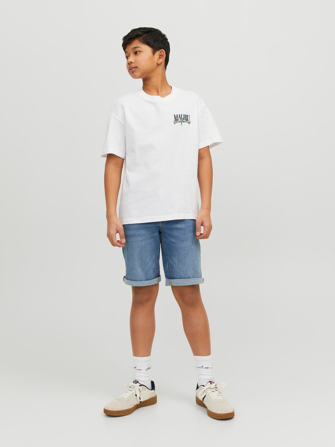 Jack & Jones Gedruckt T-shirt Für jungs -Bright White - 12235503