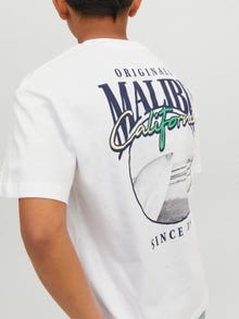 Jack & Jones Camiseta Estampado Para chicos -Bright White - 12235503