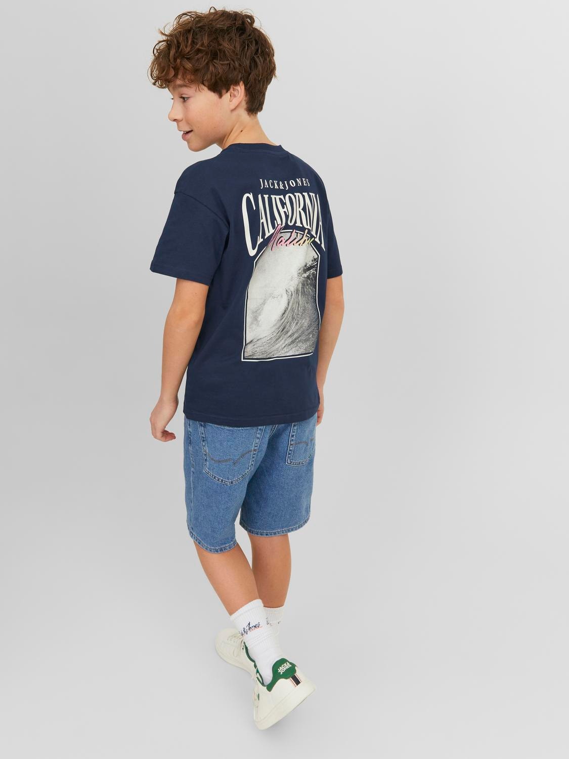 Jack & Jones Printed T-shirt For boys -Navy Blazer - 12235503
