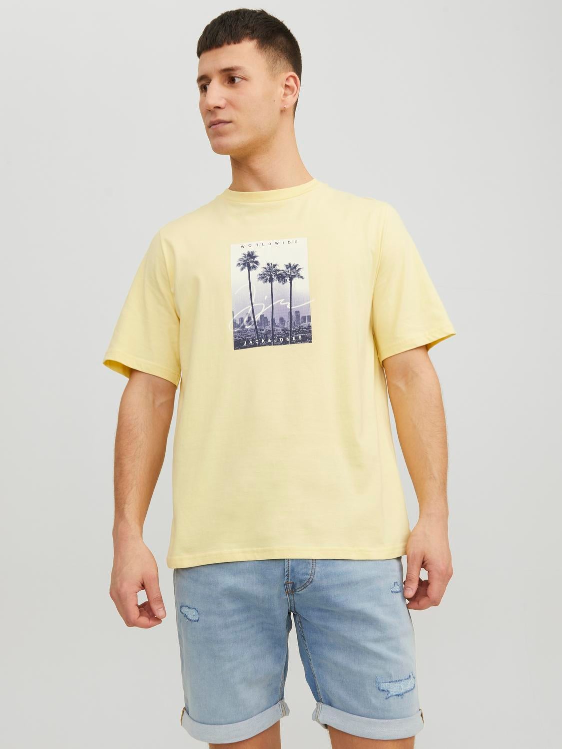 Photo printed Crew neck T-shirt