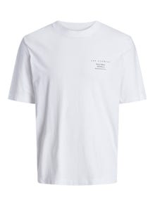 Jack & Jones Poikien Painettu T-paita -Bright White - 12235523