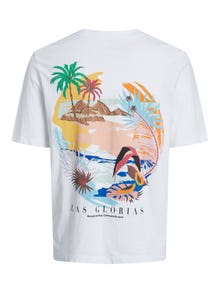 Jack & Jones T-shirt Estampar Para meninos -Bright White - 12235523