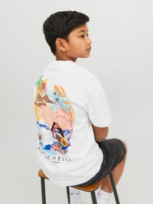 Jack & Jones Bedrukt T-shirt Voor jongens -Bright White - 12235523