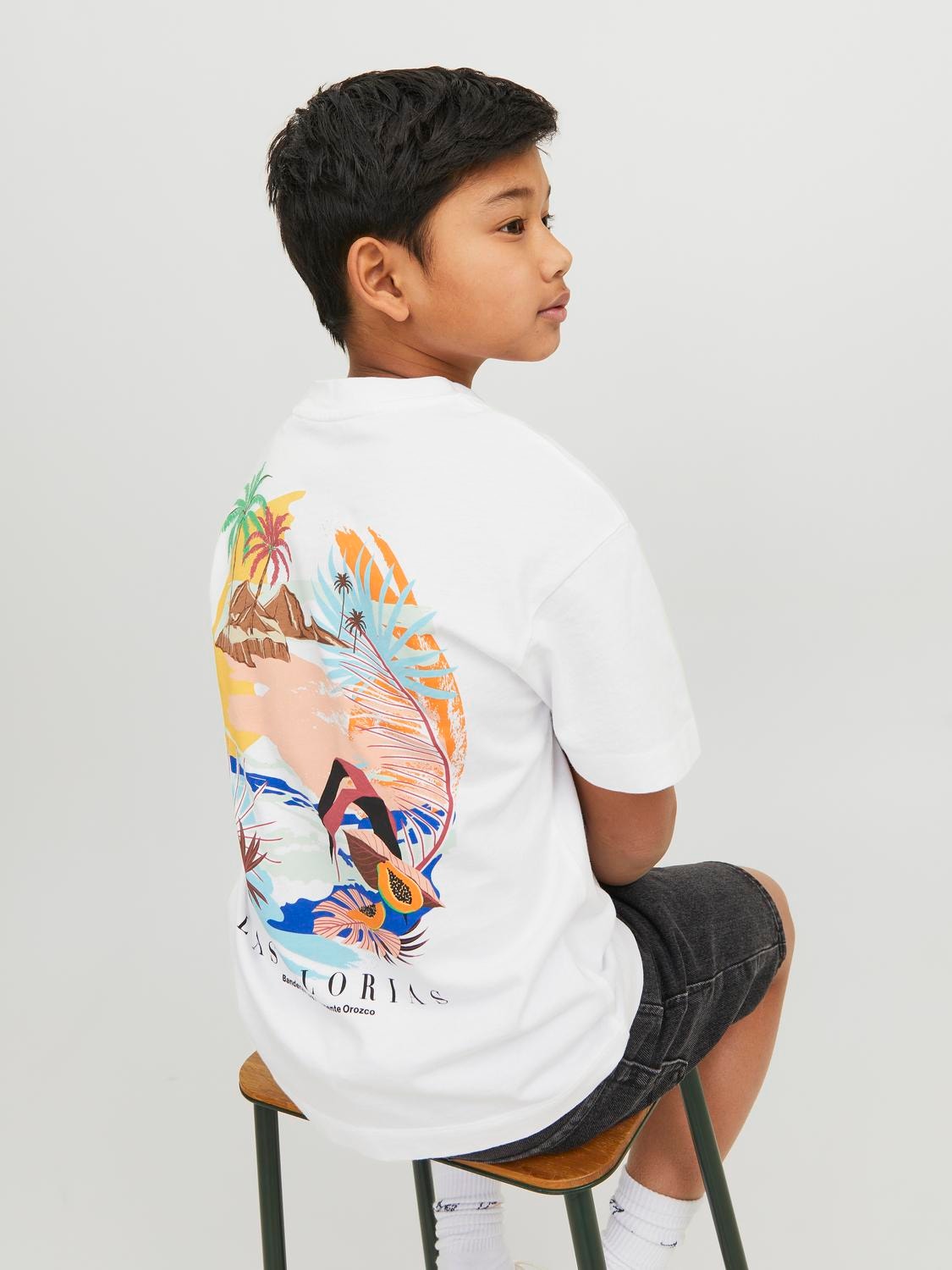 Jack & Jones T-shirt Imprimé Pour les garçons -Bright White - 12235523