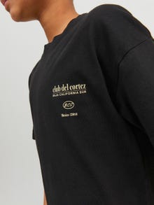 Jack & Jones Printet T-shirt Til drenge -Black - 12235523