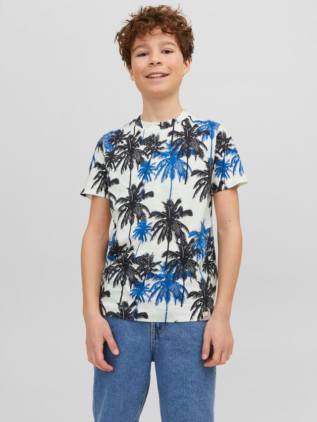 Jack & Jones Tropikalny T-shirt Dla chłopców - 12235529