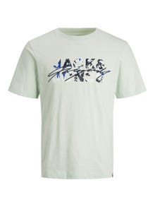 Jack & Jones Logo T-skjorte For gutter -Pale Blue - 12235534