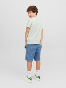 Jack & Jones Logo T-skjorte For gutter -Pale Blue - 12235534