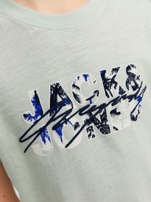 Jack & Jones Logo T-skjorte For gutter -Pale Blue - 12235534