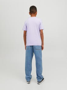 Jack & Jones Logo T-skjorte For gutter -Lavender - 12235609