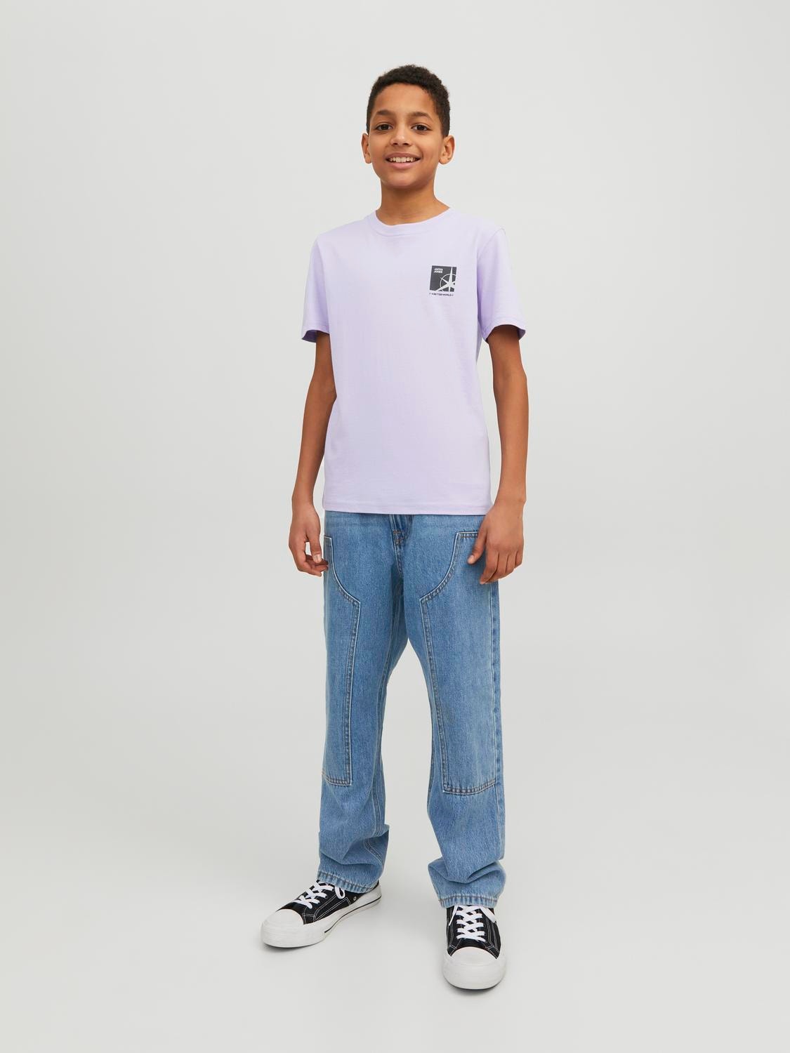 Jack & Jones Poikien Logo T-paita -Lavender - 12235609