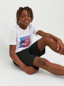 Jack & Jones Printed T-shirt For boys -White - 12235617