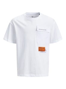 Jack & Jones Trykk T-skjorte For gutter -White - 12235635