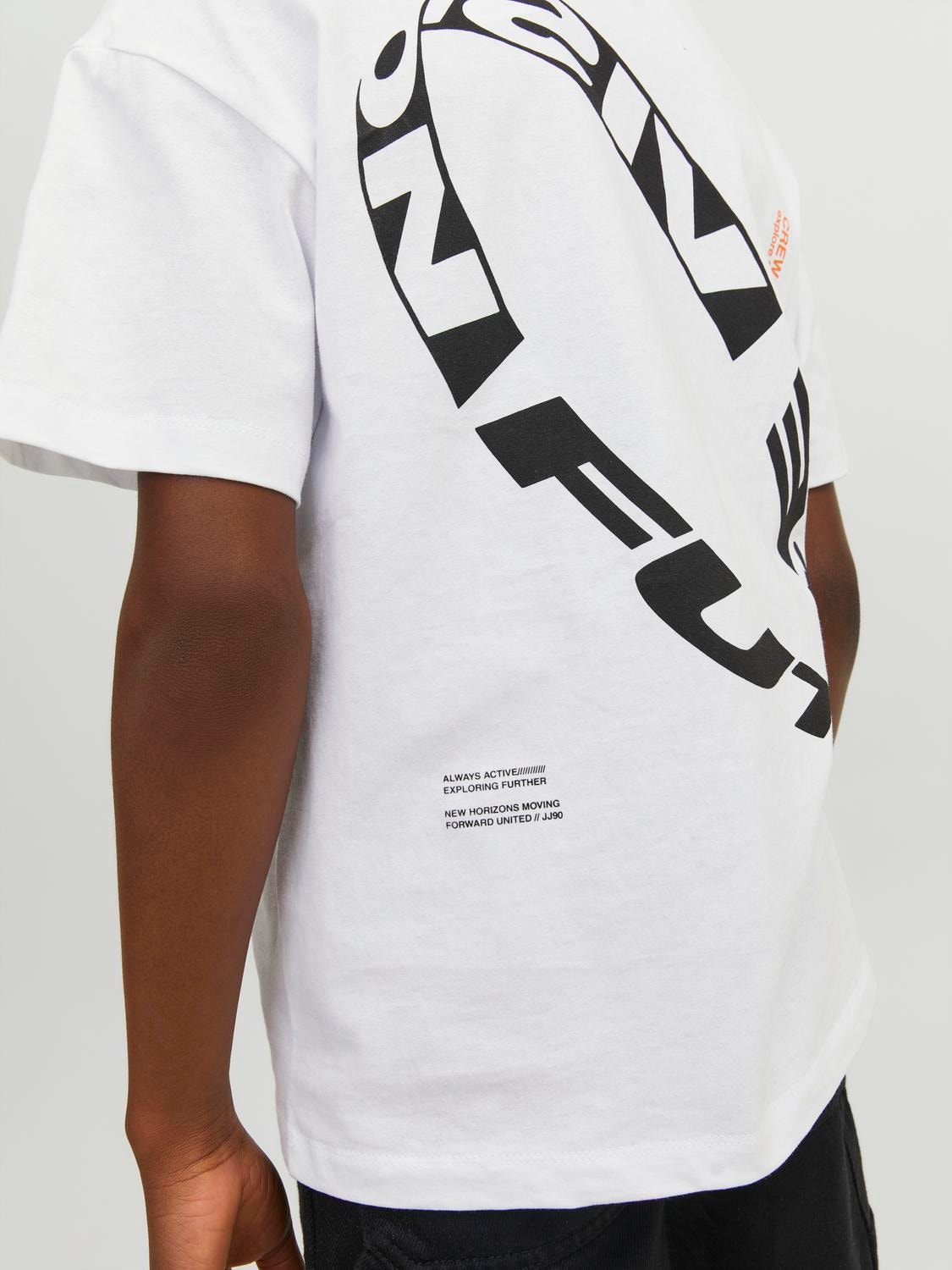 Jack & Jones Printed T-shirt For boys -White - 12235635