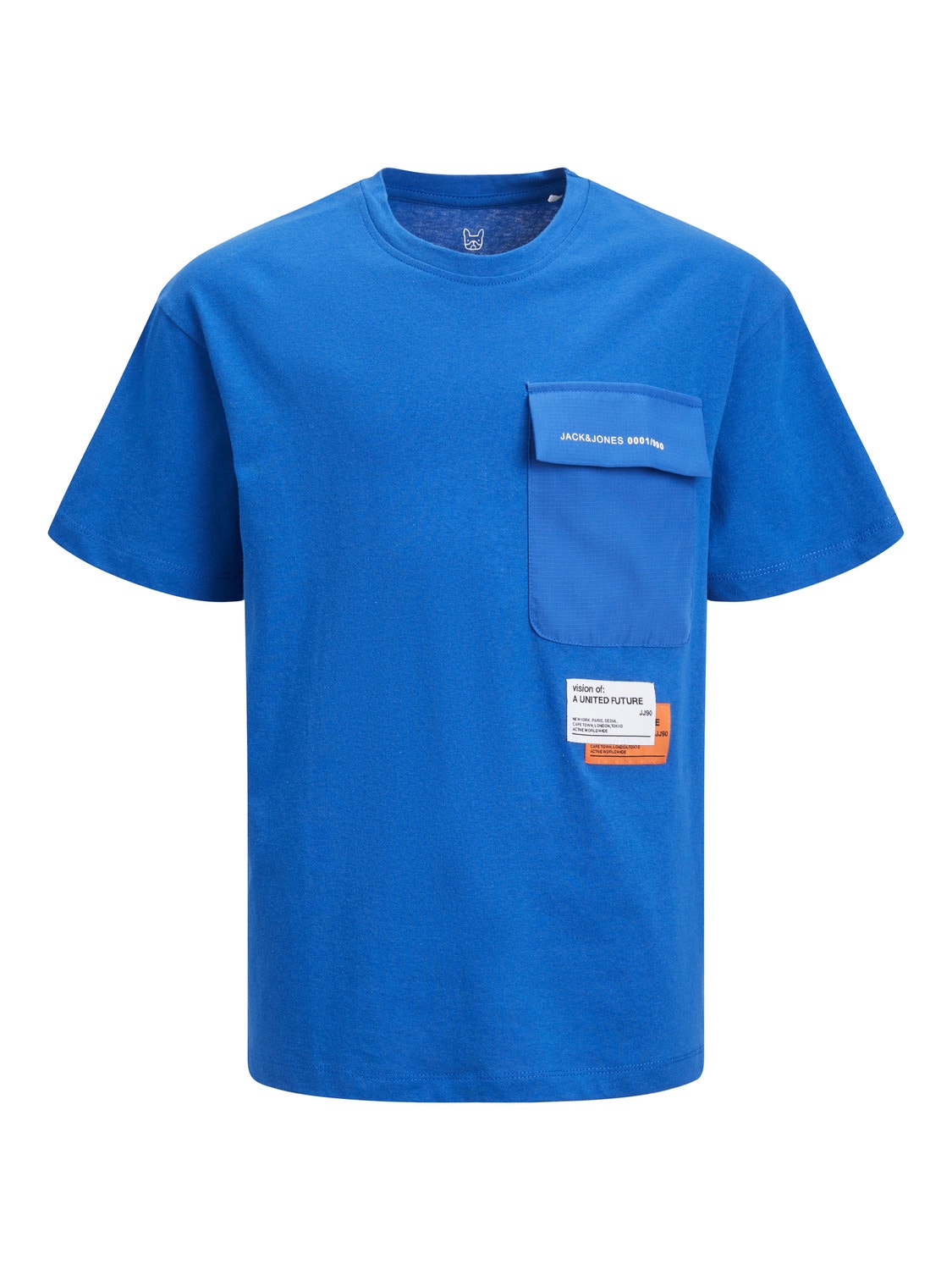 Jack & Jones Nadruk T-shirt Dla chłopców -Blue Iolite - 12235635