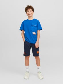 Jack & Jones Printed T-shirt For boys -Blue Iolite - 12235635