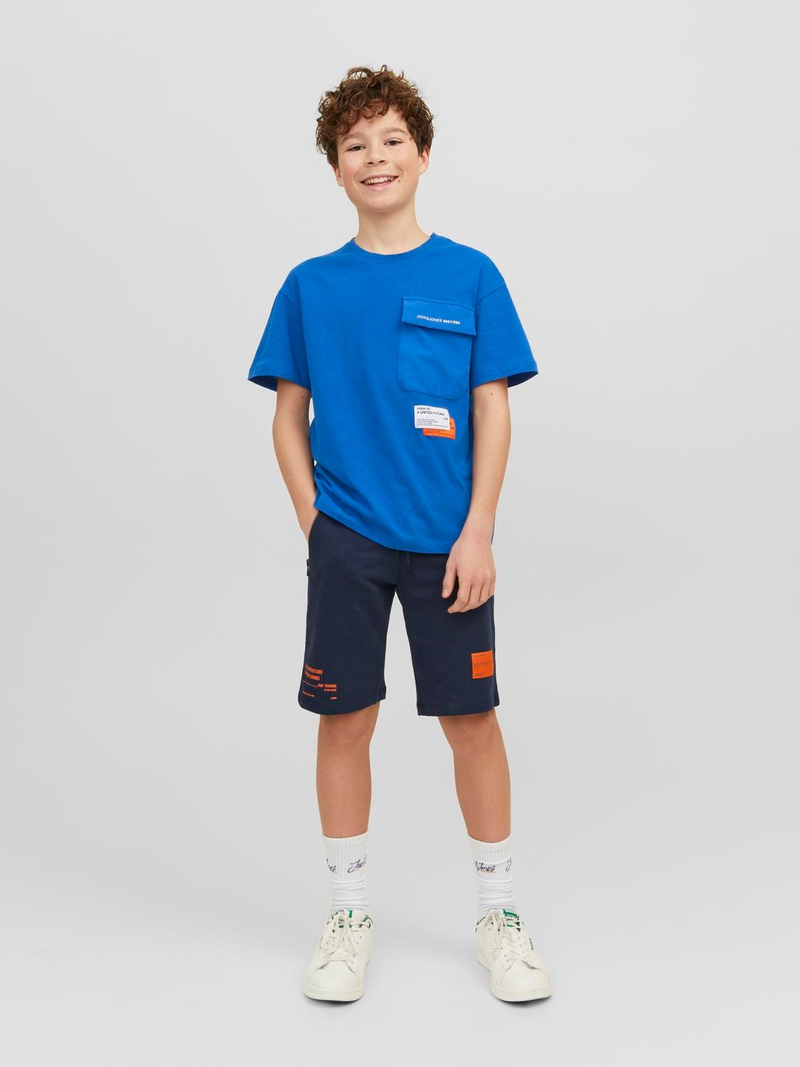 Jack & Jones T-shirt Stampato Per Bambino -Blue Iolite - 12235635