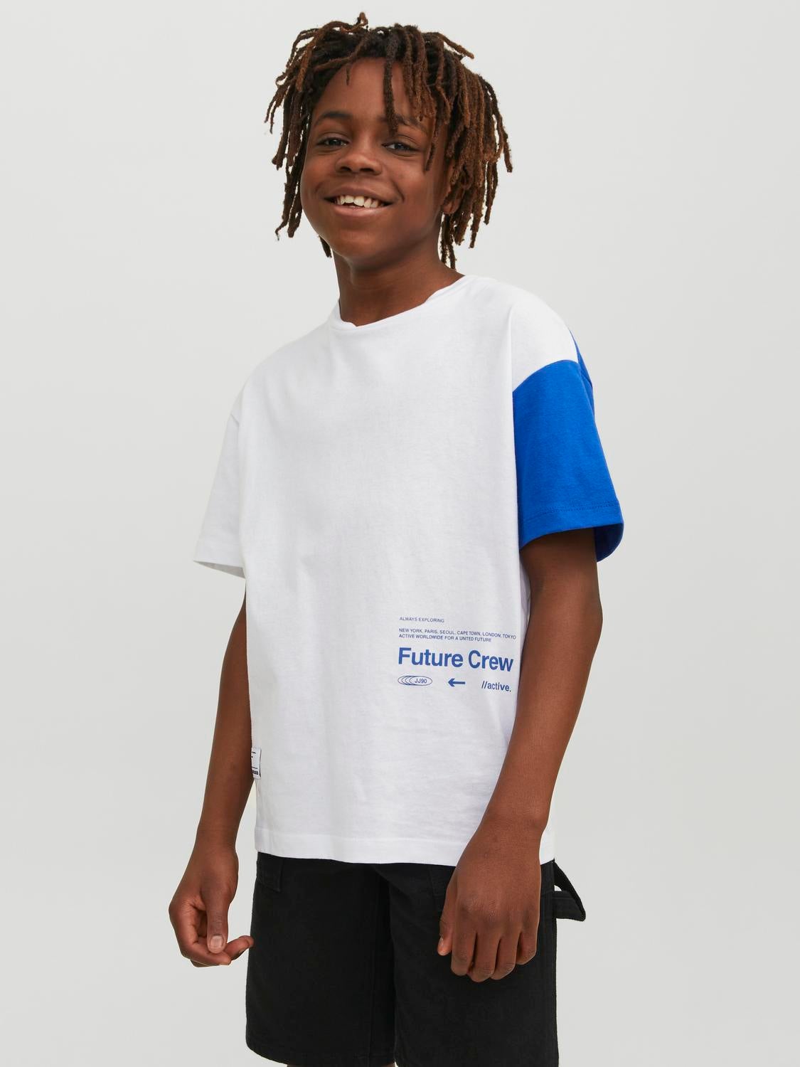 T-shirt Imprimé Pour Les Garçons - Jack & Jones - Modalova