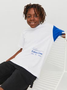 Jack & Jones Printed T-shirt For boys -White - 12235636