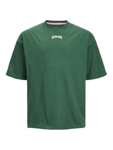 Jack & Jones Printet T-shirt Til drenge -Trekking Green - 12235649