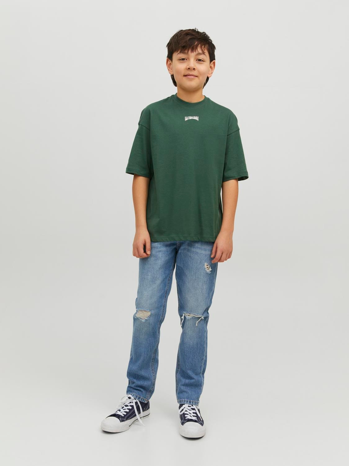 Jack & Jones Gedrukt T-shirt Voor jongens -Trekking Green - 12235649