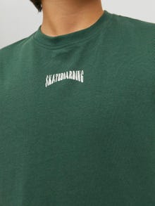 Jack & Jones Printet T-shirt Til drenge -Trekking Green - 12235649