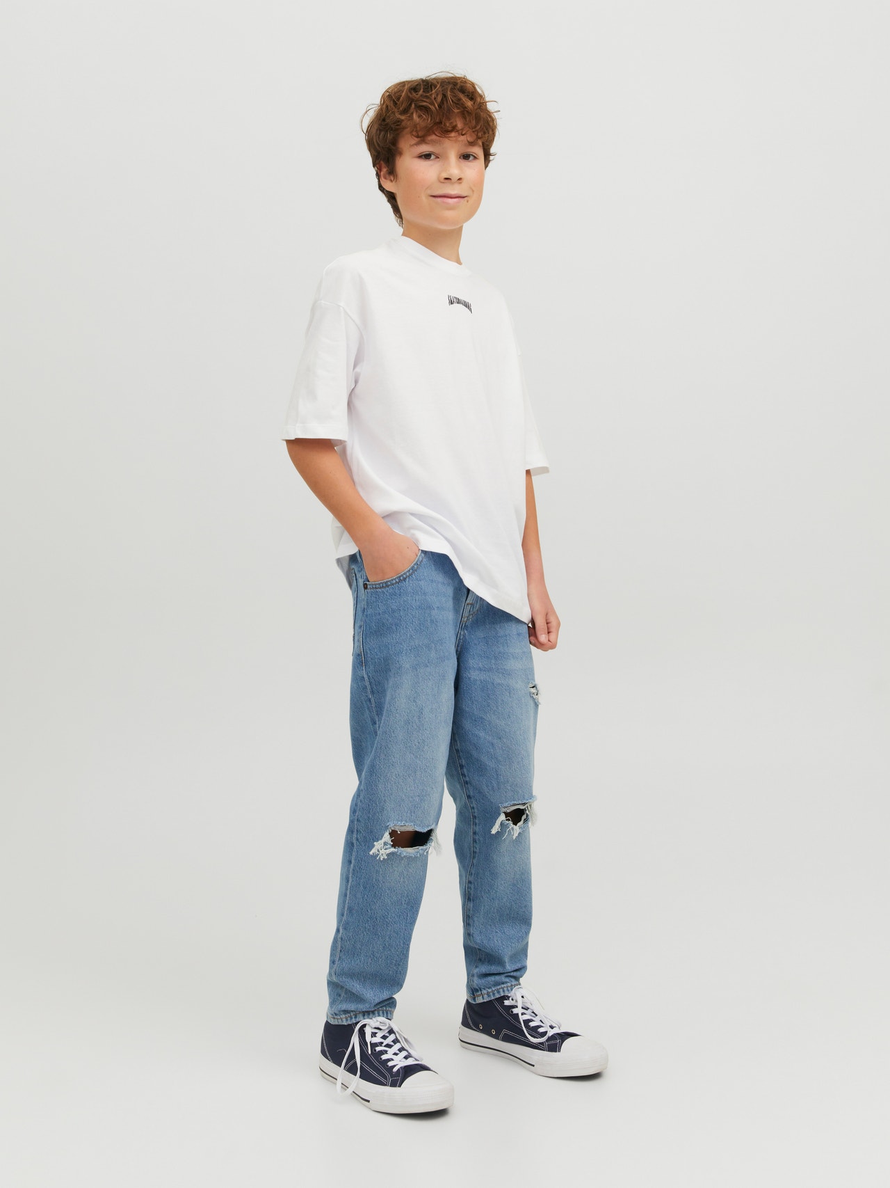 Jack & Jones Potištěný Tričko Junior -White - 12235649