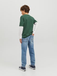 Jack & Jones Trykk T-skjorte For gutter -Trekking Green - 12235651