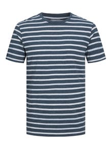 Jack & Jones Gestreift Rundhals T-shirt -Sailor blue - 12235673